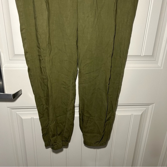 Cloth & Stone Green Straight Leg Light Weight Loose Trousers Size Medium - Picture 3 of 10